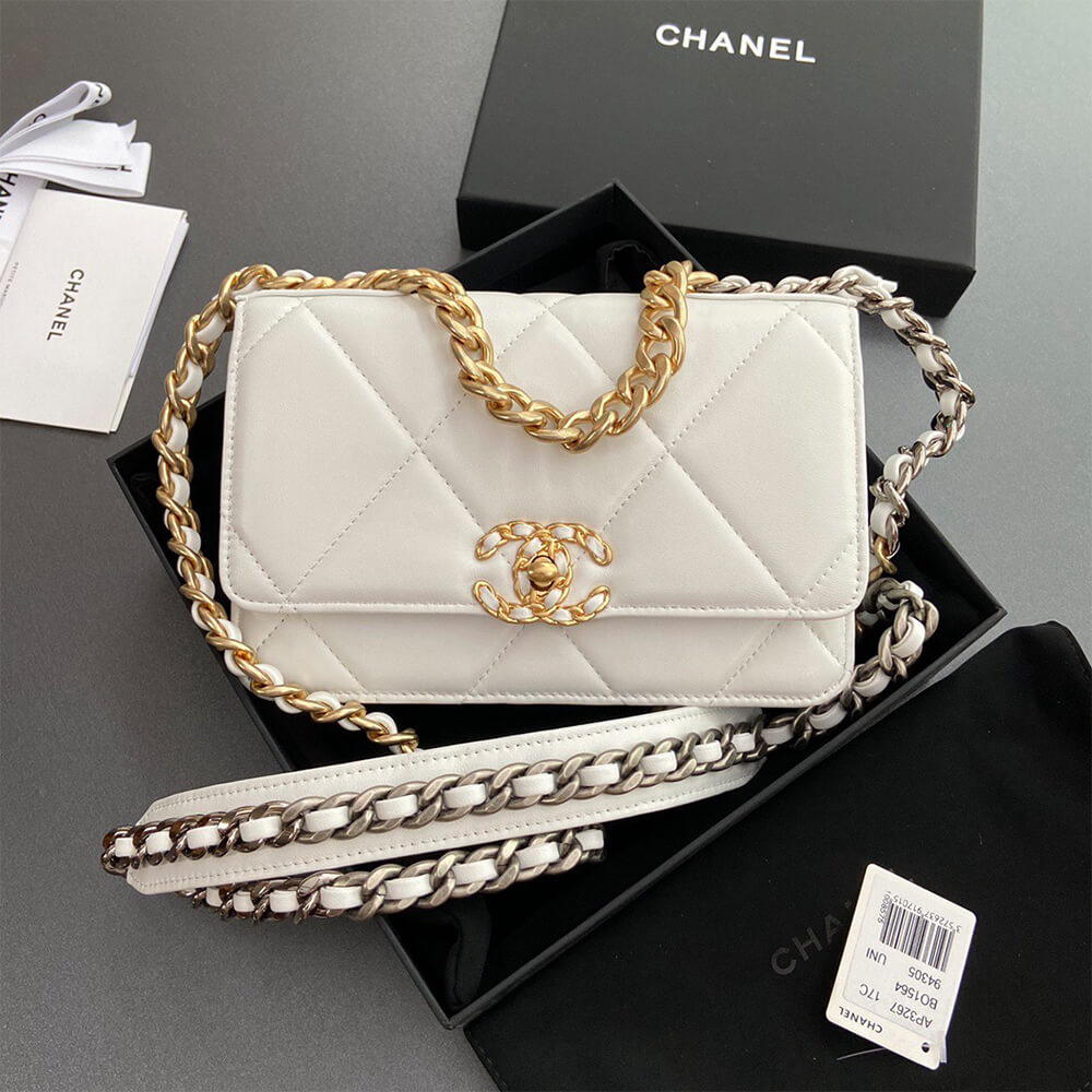CHANEL 19 Wallet on Chain(high-end grade)