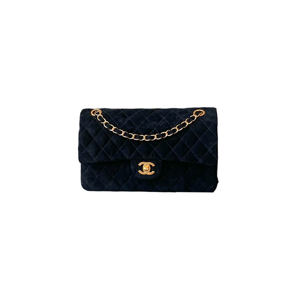 CHANEL Suede Classic Double Flap Handbag(HIGH-END GRADE)