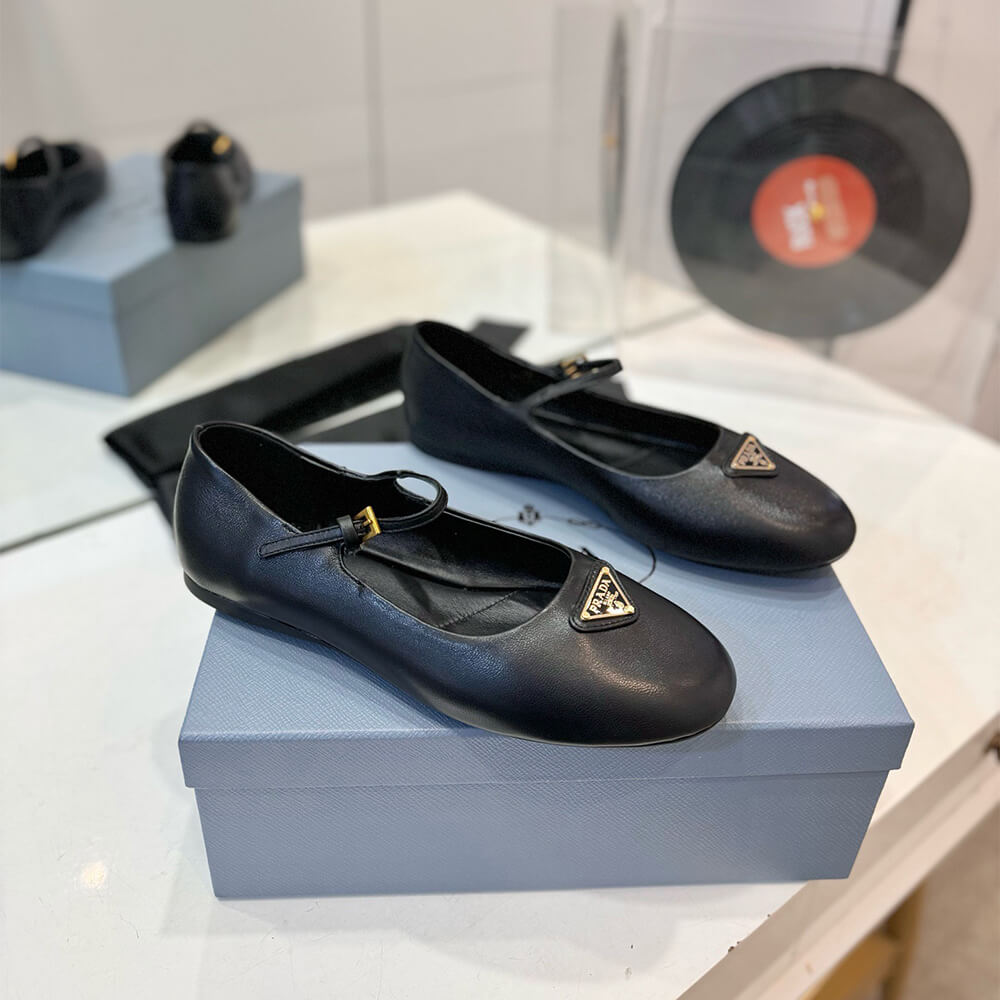 PRADA Nappa leather ballerinas