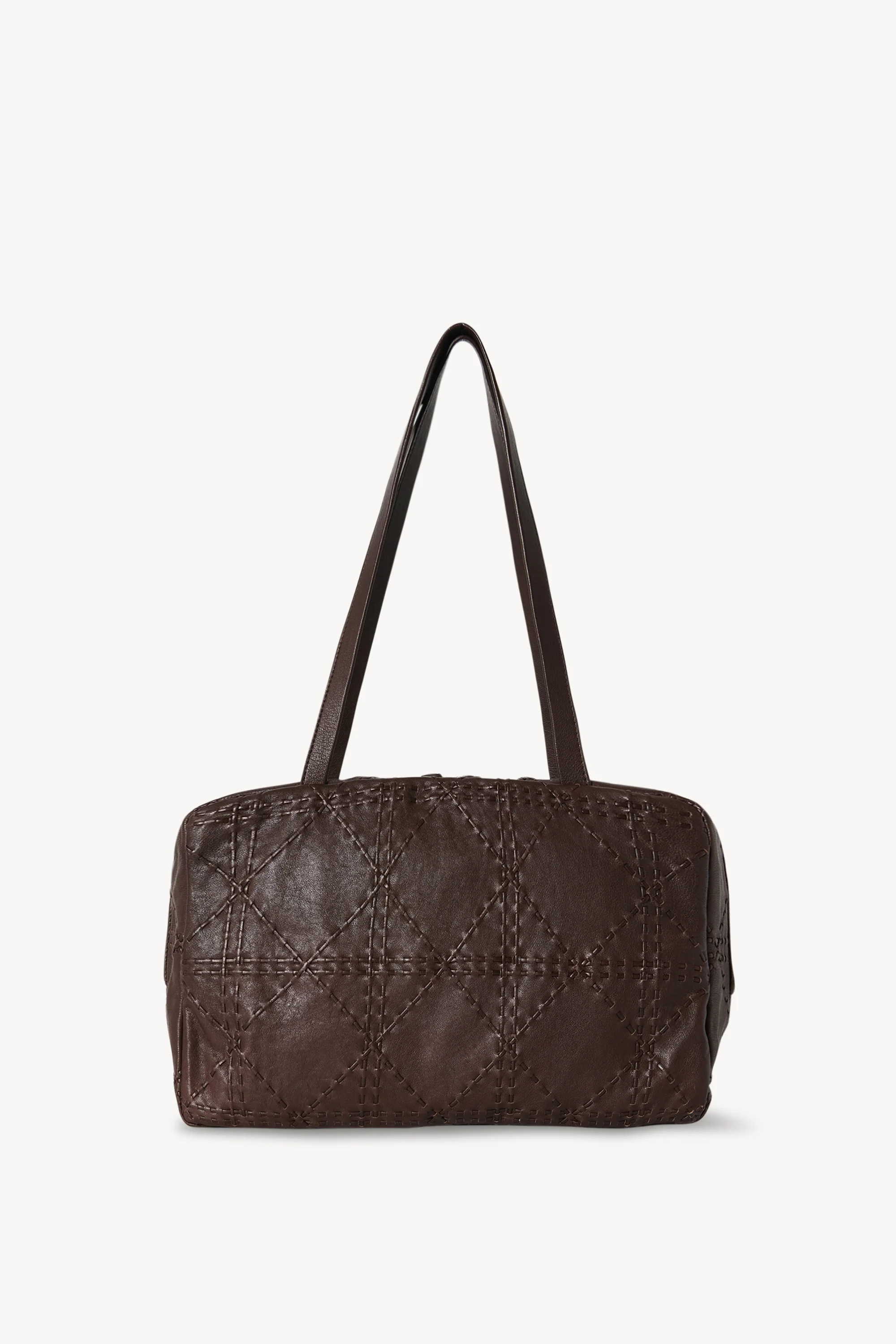 Astra Bowling Bag in Embroidered Leather