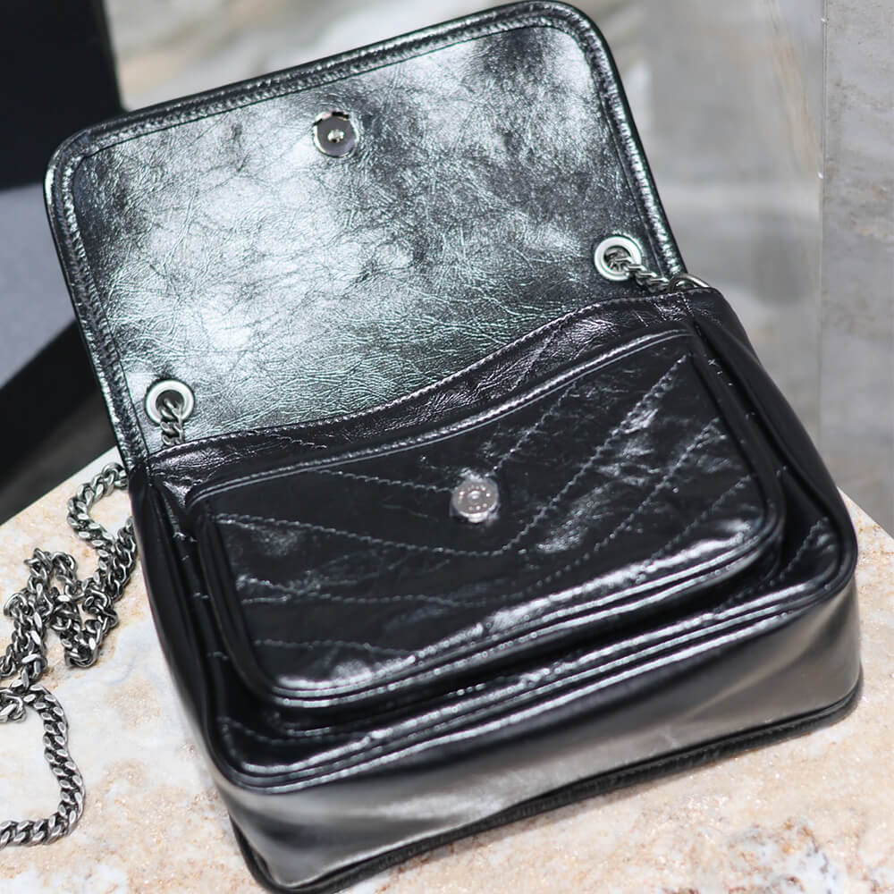 YSL NIKI baby in vintage leather(HIGH-END GRADE)