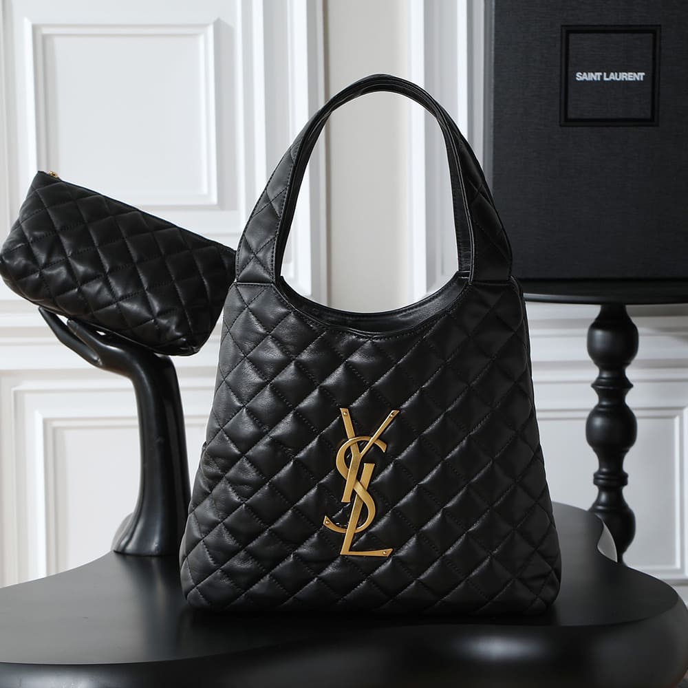 YSL ICARE Medium in quilted nappa