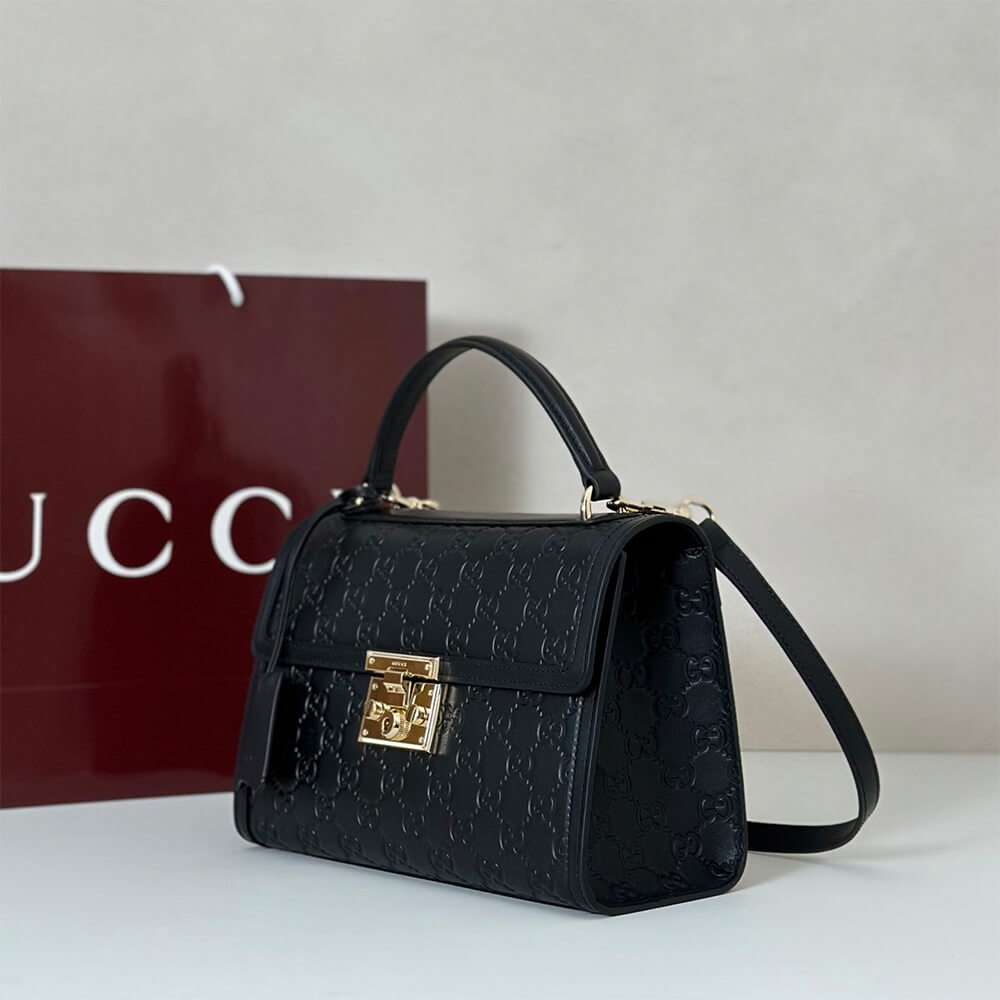 Gucci Padlock medium top handle bag