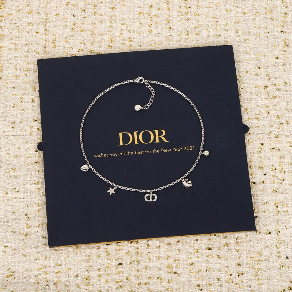 DIOR Petit CD Lucky Charms necklace