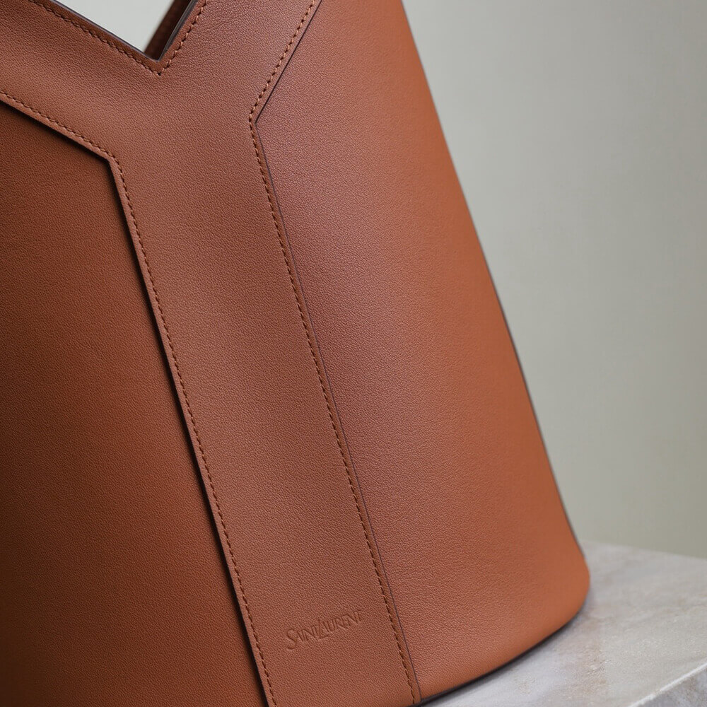 YSL Y top-handle bucket in leather(HIGH-END GRADE)