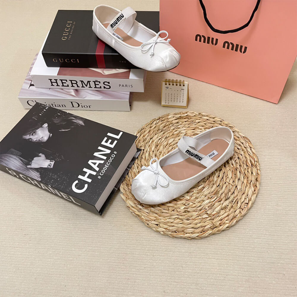 MiuMiu Satin ballerinas