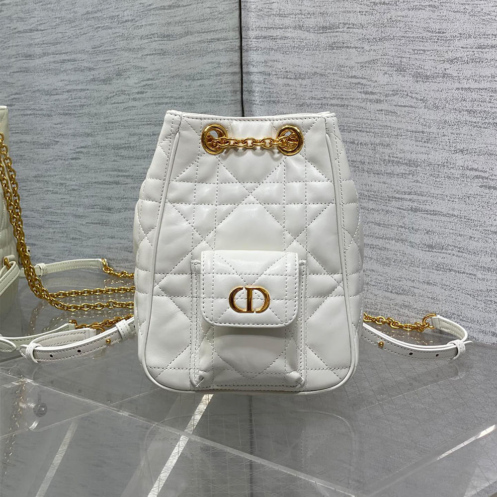 Dior Small Dior Caro Multicarry Backpack with Chain(HIGH-END GRADE)